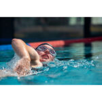 عینک شنا نابایجی ردی 100 - دکتلون Nabaiji 100 Ready - Clear Glass Swimming Goggles - Standard Size - Gray - تصویر 4