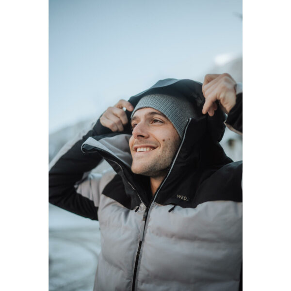 کلاه اسکی ودزی - برت شهری دکتلون Wedze Adult Ski Beanie - Light Gray - Simple - تصویر 6