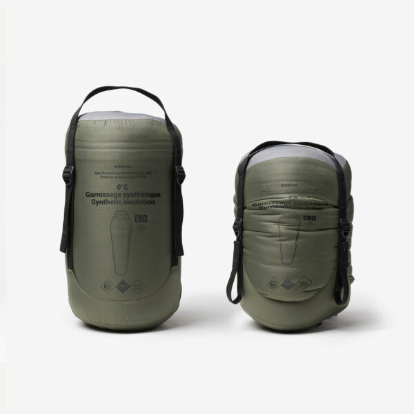کیسه خواب سیموند دمای راحتی 0 درجه Simond Outdoor Trekking Synthetic Sleeping Bag - Khaki - MT500 - 0 °C Comfort - - تصویر 9