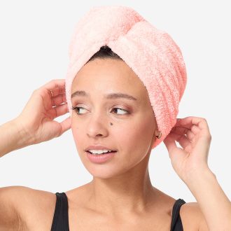 حوله سر نابایجی مایکروفایبر دکتلون - صورتی Nabaiji Microfiber Hair Towel - Light Pink
