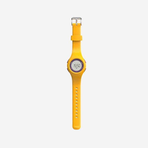 ساعت ورزشی دکتلون Decathlon Stopwatch W200 M - Yellow/purple - تصویر 4