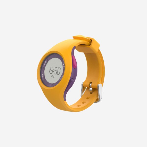 ساعت ورزشی دکتلون Decathlon Stopwatch W200 M - Yellow/purple - تصویر 3