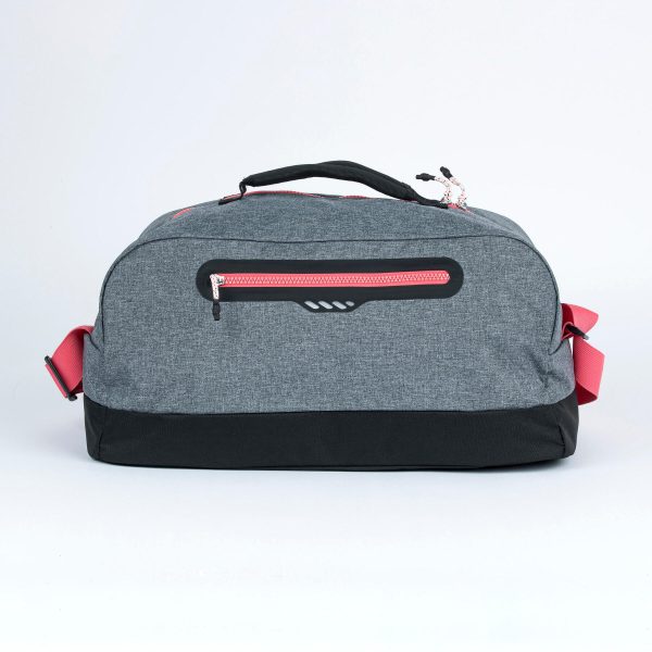 ساک استخر نابایجی 27 لیتری - دکتلون Nabaiji Swim Bag - 27 L - Gray/Pink - تصویر 3