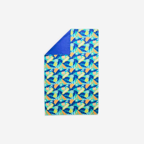 حوله نابایجی مایکروفایبر دکتلون - طرحدار Nabaiji Microfiber Towel - XL Length - Blue/Green - 110 × 175 cm - تصویر 1