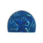کلاه شنا نابایجی - دکتلون Nabaiji Swimming Cap - Printed Fabric - Size L - Blue - تصویر 2