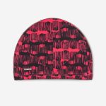 کلاه شنا نابایجی - دکتلون Nabaiji Swimming Cap - Printed Fabric - Size L - Red - تصویر 2