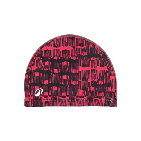 کلاه شنا نابایجی - دکتلون Nabaiji Swimming Cap - Printed Fabric - Size L - Red - تصویر 1