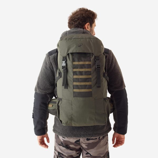 کوله پشتی بوشکرفت سولوگناک 50 لیتری Solognac Bushcraft backpack - Khaki - Hunting and Nature Observation - 50 L - تصویر 3