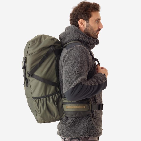 کوله پشتی بوشکرفت سولوگناک 50 لیتری Solognac Bushcraft backpack - Khaki - Hunting and Nature Observation - 50 L - تصویر 5
