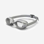 عینک شنا نابایجی ردی 100 - دکتلون Nabaiji 100 Ready - Clear Glass Swimming Goggles - Standard Size - Gray