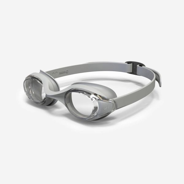 عینک شنا نابایجی ردی 100 - دکتلون Nabaiji 100 Ready - Clear Glass Swimming Goggles - Standard Size - Gray - تصویر 1