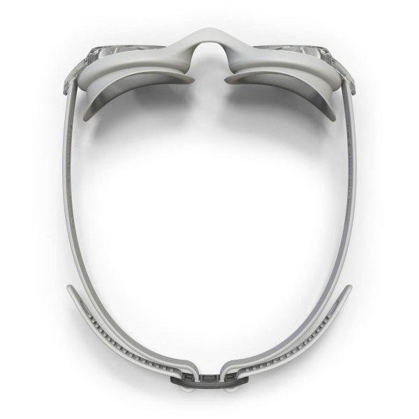 عینک شنا نابایجی ردی 100 - دکتلون Nabaiji 100 Ready - Clear Glass Swimming Goggles - Standard Size - Gray - تصویر 6