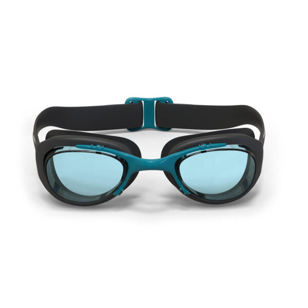 عینک شنا نابایجی ایکس 100 - دکتلون Nabaiji 100 XBASE - Clear Lens Swimming Goggles - L Size - Black - تصویر 3