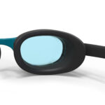 عینک شنا نابایجی ایکس 100 - دکتلون Nabaiji 100 XBASE - Clear Lens Swimming Goggles - L Size - Black - تصویر 5