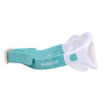 ماسک شنا نابایجی - دکتلون Nabaiji  Swimming Mask - Standard Size - White/Green - Clear Glass - Swimdow - تصویر 4