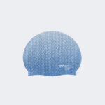 کلاه شنا نابایجی - دکتلون Nabaiji Silicone Swim Cap - White/Blue - Standard Size - Geo - تصویر 3