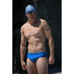 کلاه شنا نابایجی - دکتلون Nabaiji Silicone Swim Cap - White/Blue - Standard Size - Geo - تصویر 2