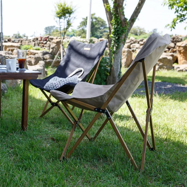صندلی کمپینگ نیچرهایک Naturehike Wood Grain Foldable Camping Chair - NH19Y001-Z - تصویر 2