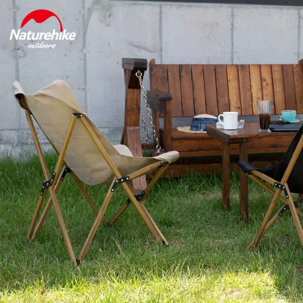 صندلی کمپینگ نیچرهایک Naturehike Wood Grain Foldable Camping Chair - NH19Y001-Z - تصویر 19