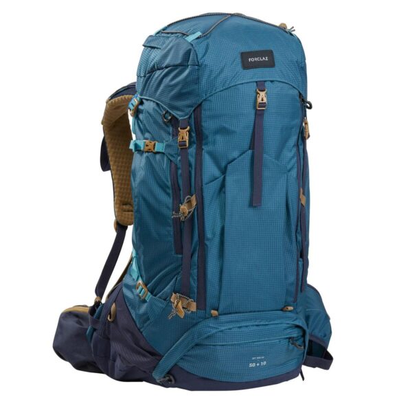 کوله پشتی کوهنوردی فورکلاز 50 + 10 لیتری Forclaz Men's Outdoor Trekking Backpack - 50+10 L - MT500 Air - تصویر 1