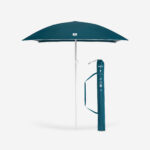 سایبان ساحلی دکتلون Decathlon Square Beach Umbrella - SPF50+ - 1 Persons - Blue/Floral Patterned - Paruv 125