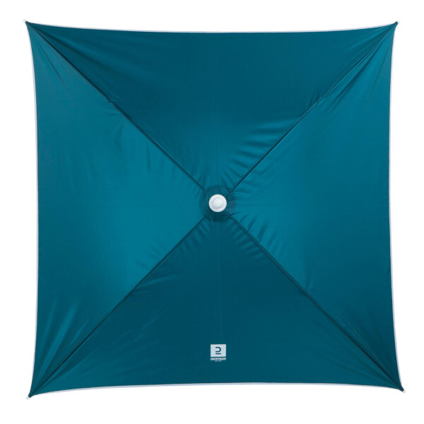 سایبان ساحلی دکتلون Decathlon Square Beach Umbrella - SPF50+ - 1 Persons - Blue/Floral Patterned - Paruv 125 - تصویر 3