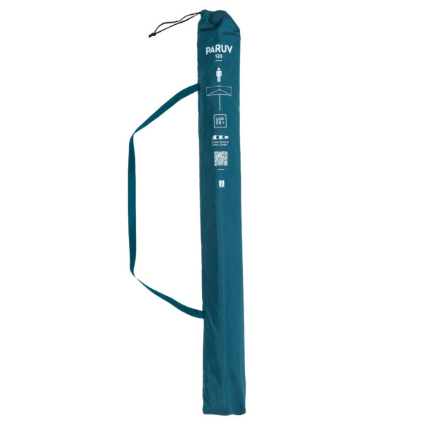 سایبان ساحلی دکتلون Decathlon Square Beach Umbrella - SPF50+ - 1 Persons - Blue/Floral Patterned - Paruv 125 - تصویر 7
