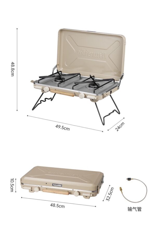 اجاق گاز نیچرهایک - دو شعله Naturehike Double Burner Folding Gas Stove - CNH22CJ046 - تصویر 3