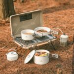 ست ظروف نیچرهایک - قابلمه، ماهیتابه، کتری سرامیکی Naturehike Ceramic Non-Stick Pot Set 4-7 People - CNK2450CF013 - تصویر 6