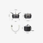 اجاق گاز نیچرهایک - سه شعله Naturehike Dark Star Three Burners Gas Stove - CNK2450CF019 - تصویر 4