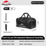 کیف حمل بار نیچرهایک - درای بگ 40 لیتری Naturehike Waterproof travel Carrying Bag with divider - 40L - CNK2450XB015 - تصویر 3