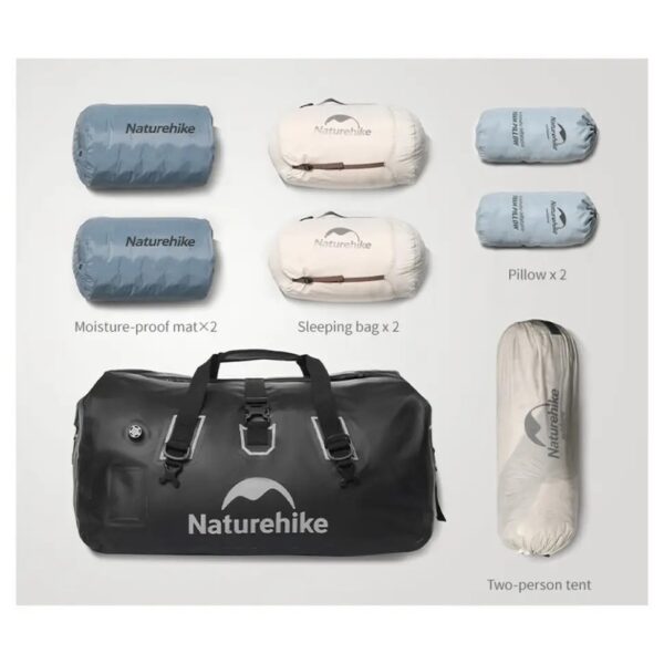 کیف حمل بار نیچرهایک - درای بگ 90 لیتری Naturehike Waterproof travel Carrying Bag with divider - 90L - CNK2450XB015 - تصویر 5