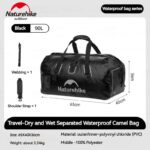 کیف حمل بار نیچرهایک - درای بگ 90 لیتری Naturehike Waterproof travel Carrying Bag with divider - 90L - CNK2450XB015 - تصویر 7