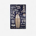 حوله الیان دکتلون Olaian Beach Towel - 145 X 85 cm - Icon blue
