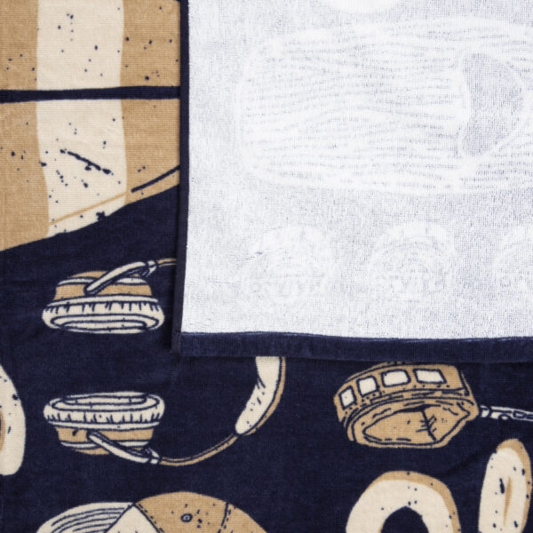 حوله الیان دکتلون Olaian Beach Towel - 145 X 85 cm - Icon blue - تصویر 3