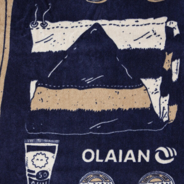حوله الیان دکتلون Olaian Beach Towel - 145 X 85 cm - Icon blue - تصویر 2