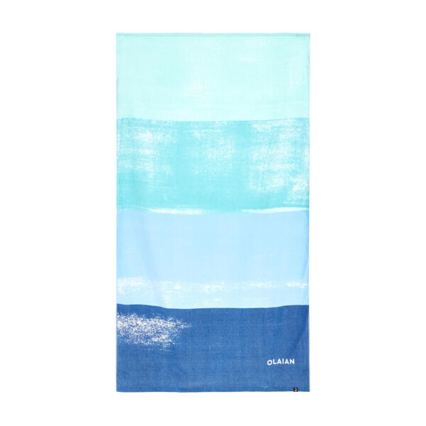 حوله الیان دکتلون Olaian Beach Towel - 145 X 85 cm - Printed / Blue - تصویر 5
