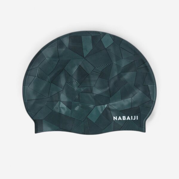 کلاه شنا نابایجی - دکتلون Nabaiji Silicone Swimming Cap - Green - Standard Size - Geol - تصویر 1