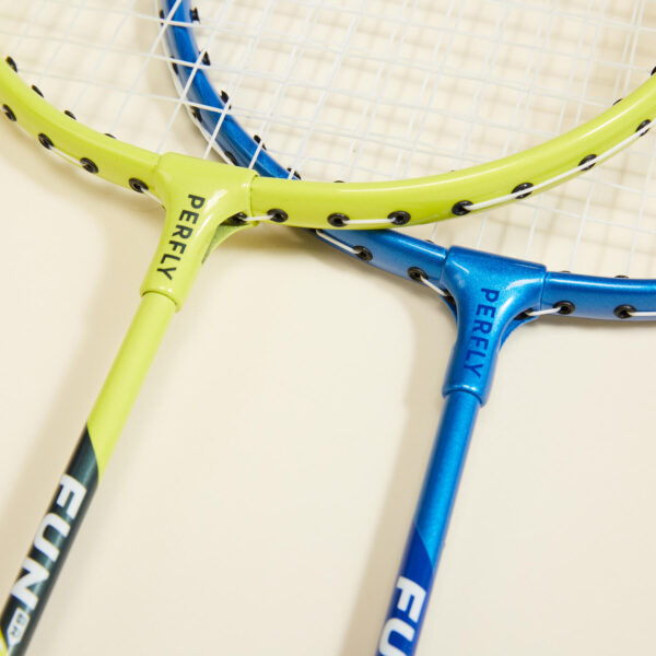 راکت بدمینتون دکتلون - پرفلای Perfly Adult Badminton Racket Set - Yellow/Blue - Fun Br130 - تصویر 3
