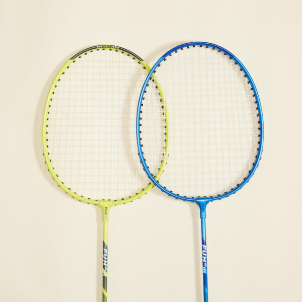 راکت بدمینتون دکتلون - پرفلای Perfly Adult Badminton Racket Set - Yellow/Blue - Fun Br130 - تصویر 4