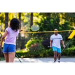 راکت بدمینتون دکتلون - پرفلای Perfly Adult Badminton Racket Set - Yellow/Blue - Fun Br130 - تصویر 7
