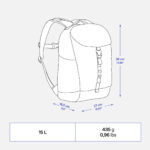 کوله پشتی کچوا نوجوان Quechua Junior Hiking Backpack - 15L - NH900 - تصویر 6