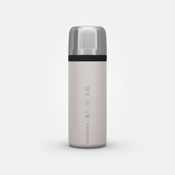 فلاسک کچوا با فیلتر چای 0.4 لیتر Quechua Stainless Steel Thermos with Tea Filter - Stainless Steel - Quick Lid - 0.4 L - MH900 - تصویر 9
