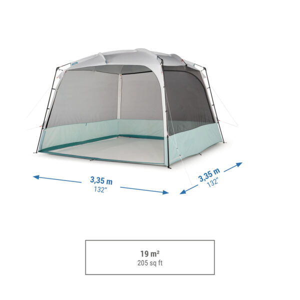 چادر و سایبان کچوا - کنوپی 10 نفره آرپناز Quechua Camping Living Room with poles - 10 Person Canopy - Arpenaz Base Ultrafresh - تصویر 9