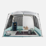 چادر و سایبان کچوا - کنوپی 10 نفره آرپناز Quechua Camping Living Room with poles - 10 Person Canopy - Arpenaz Base Ultrafresh - تصویر 15