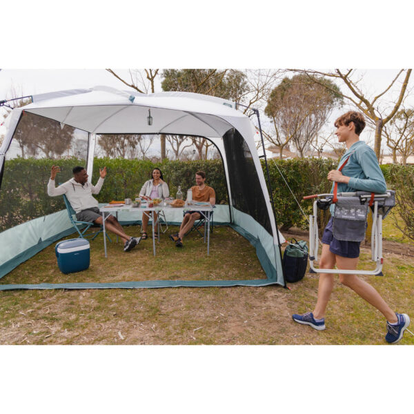 چادر و سایبان کچوا - کنوپی 10 نفره آرپناز Quechua Camping Living Room with poles - 10 Person Canopy - Arpenaz Base Ultrafresh - تصویر 21