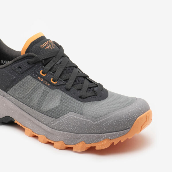 کفش کچوا کوهنوردی - بوت مردانه ضدآب دکتلون Quechua Lightweight men's mountain hiking boots - MH500 Light grey - تصویر 8