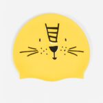 کلاه شنا نابایجی - دکتلون Nabaiji Silicone Swimming Cap - Standard Size - Yellow Lion