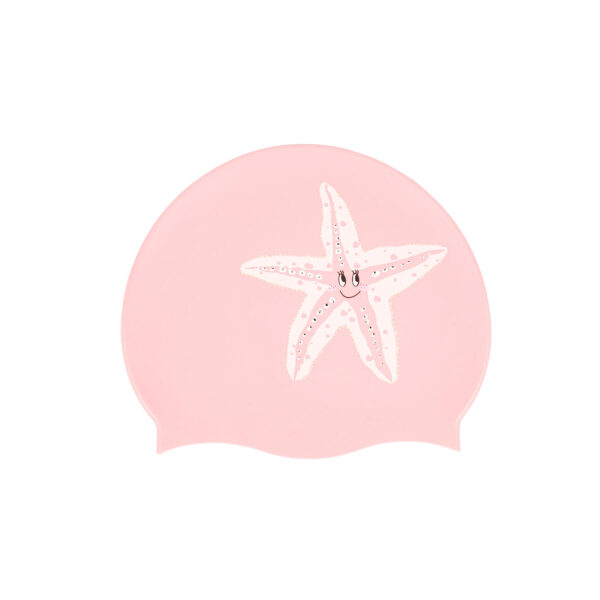 کلاه شنا نابایجی - دکتلون Nabaiji Silicone Swimming Cap - Standard Size - Starfish Pink - تصویر 2