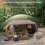 چادر نیچرهایک اتومات - 8 نفره کمپینگ - سری کلاسیک Naturehike Village 13 8-Person Instant Tent - CNH22ZP004.C - تصویر 4